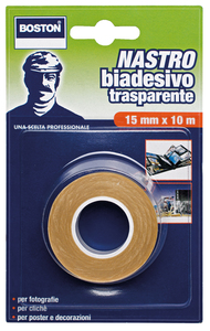 Nastro Biadesivo Trasparente Boston 10x15mm